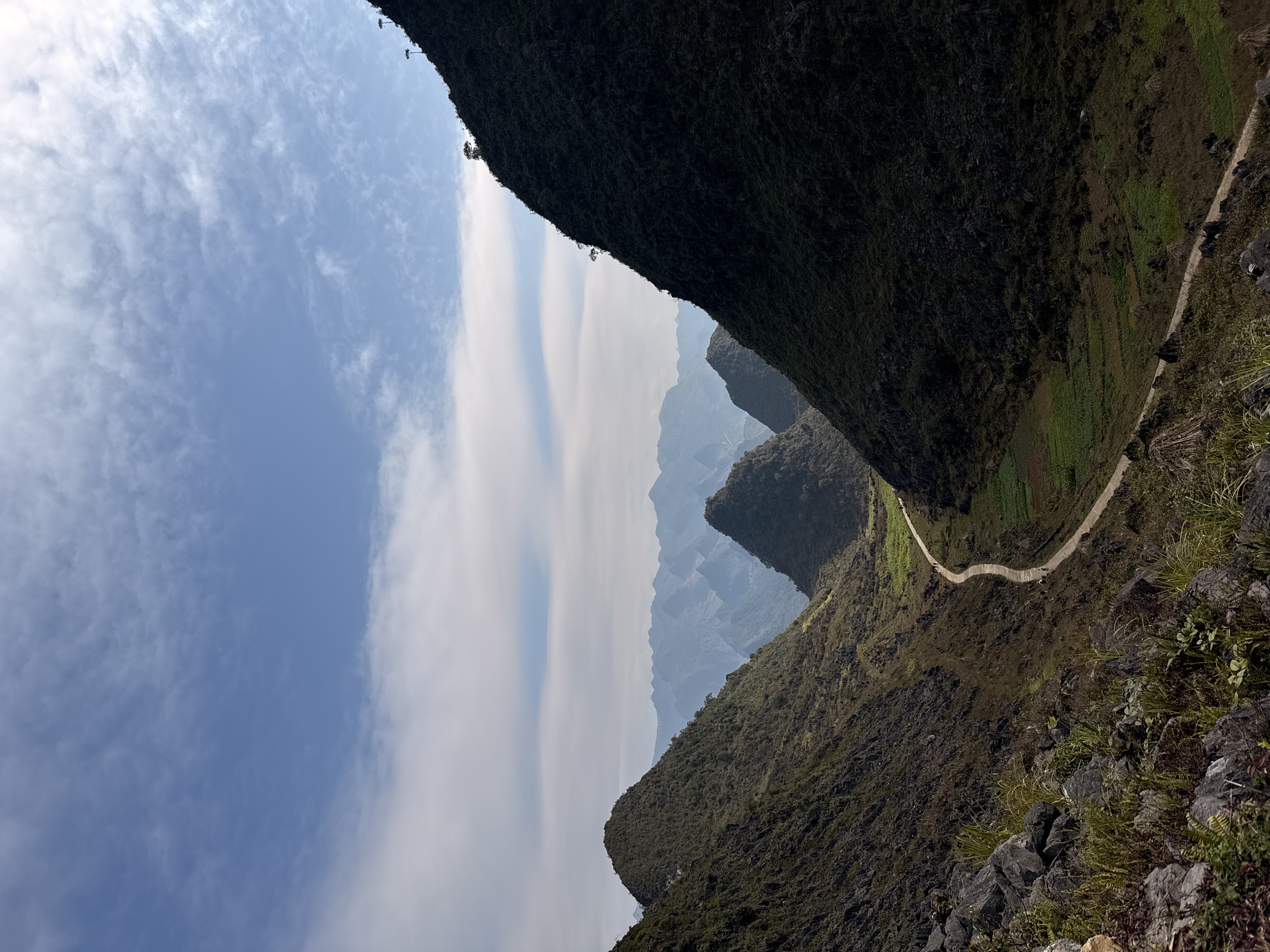 Hiking trail during a weekend trek